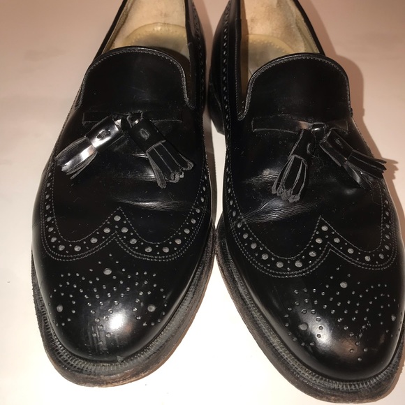 Johnston and Murphy black wing tip shoes size 8.5D main image 8